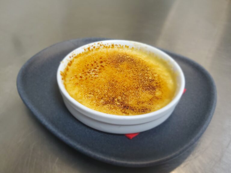 Crème brulée Restaurant Saint Priest