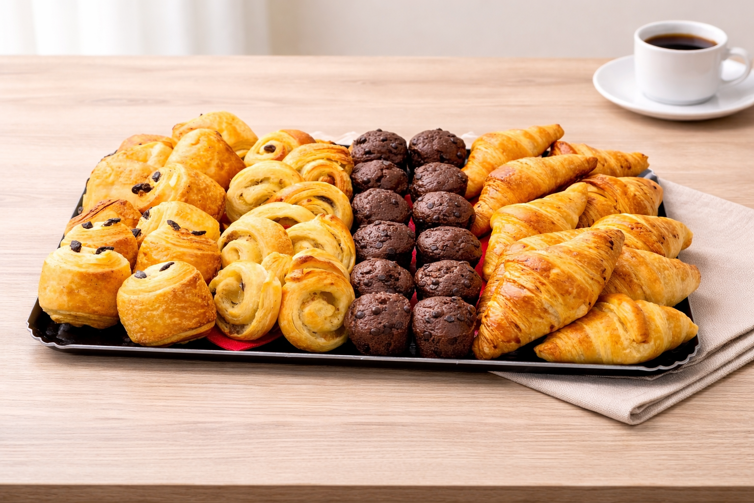 Petit déjeuner traiteur traditionnel viennoiseries
